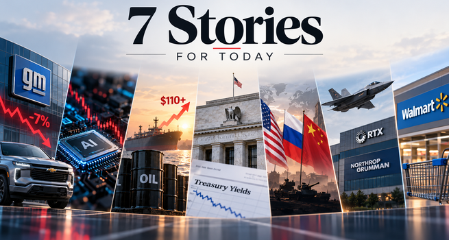 GM Falls 7% Despite an Earnings Beat, Oil Hits a 5-Month High and Chip Stocks Resume Their Slide: 7 Reads for Tuesday