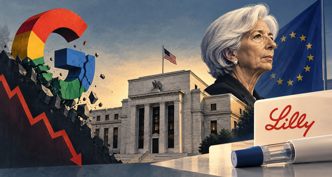 GDP Grows 3.4%, PCE Inflation Hits 3.6%, Alphabet Plunges 11%, Lagarde Quits the ECB and Lilly Lifts Its Sales Outlook: 7 Reads Before Thursday's Bell