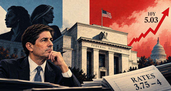 Fed Holds Rates at 3.75-4% as Two Officials Dissent for a Hike, December Odds Hit 85%