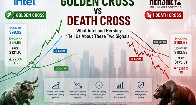 Golden Cross vs Death Cross: What Intel and Hershey Tell Us About These Two Signals