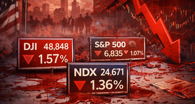 US Stock Market Slides as Trade War Volatility Returns; Dow, S&P 500 and Nasdaq 100 Extend Losses