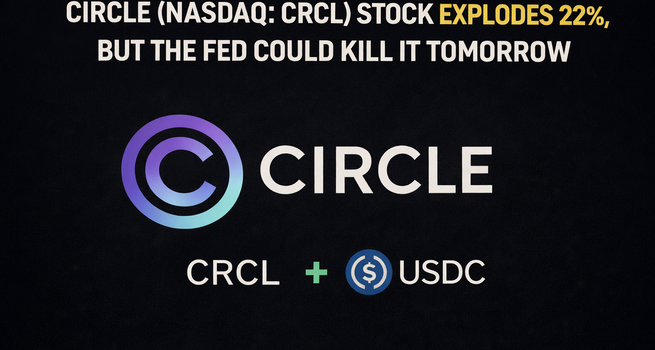 Circle (NASDAQ: CRCL) Stock Explodes 22% as Stablecoin Giant Crushes Earning, But the Fed Could Kill It Tomorrow