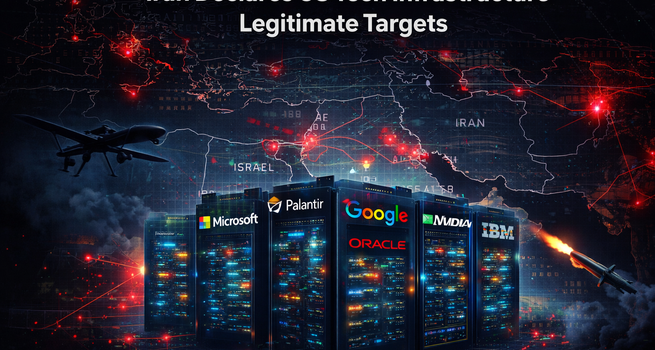 Iran Expands Strategic Pressure by Declaring US Tech Infrastructure Legitimate Targets in the Middle East