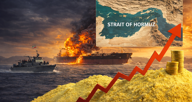 Strait of Hormuz Disruption Triggers Sulphur Price Spike