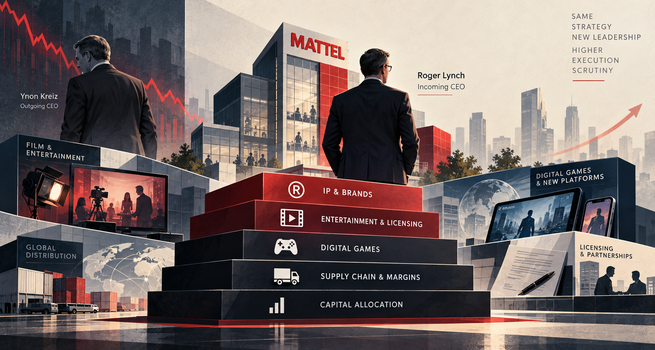 Mattel (NASDAQ: MAT) Names Roger Lynch CEO as Ynon Kreiz Exits: Valuation Questions Emerge